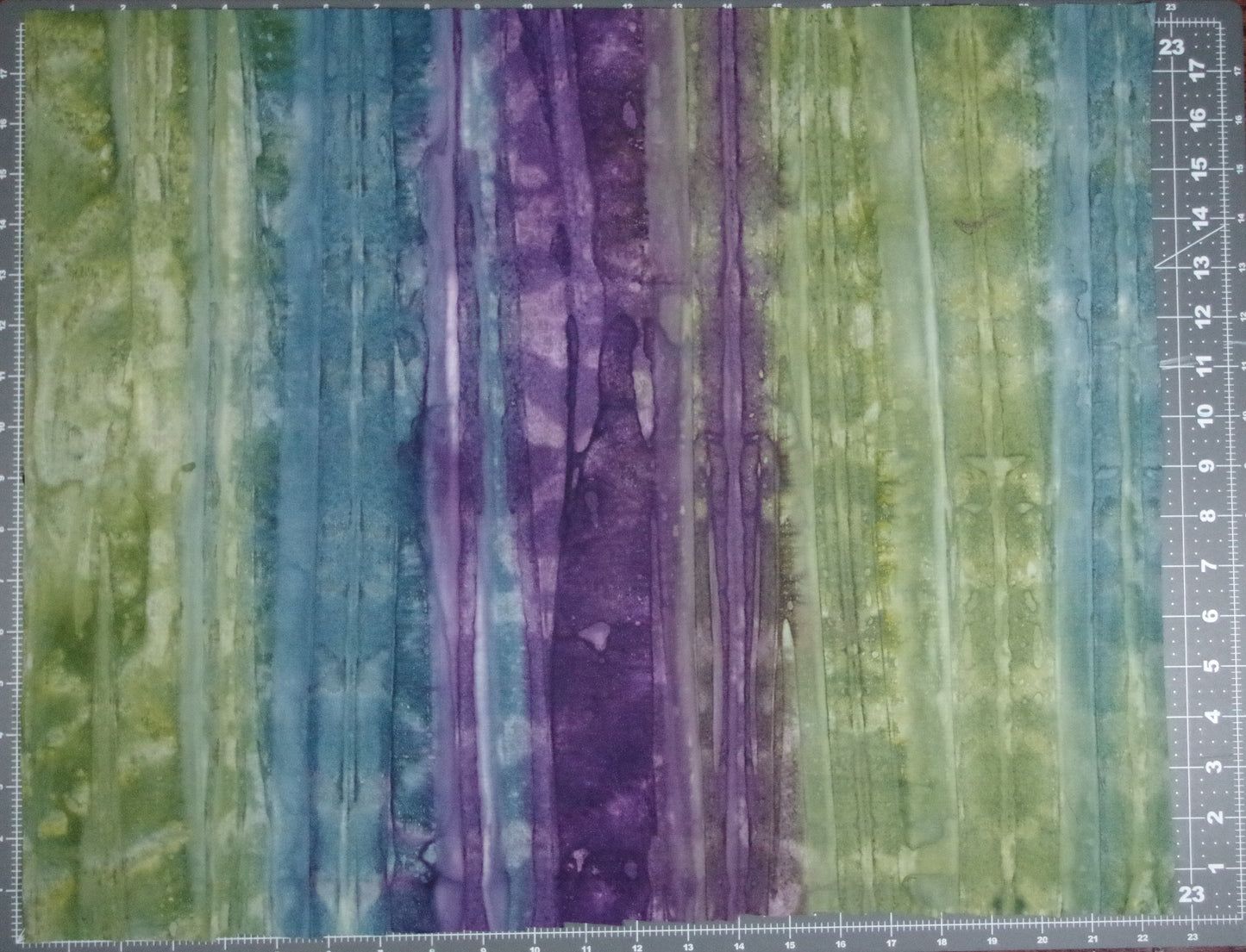 Batik Print - Green Blue & Purple