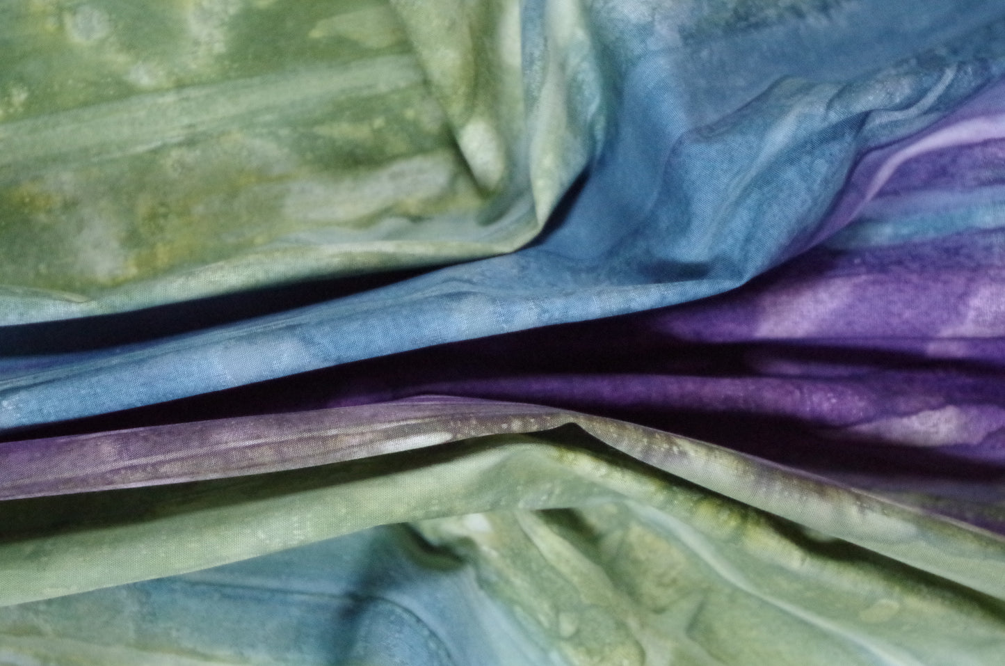 Batik Print - Green Blue & Purple