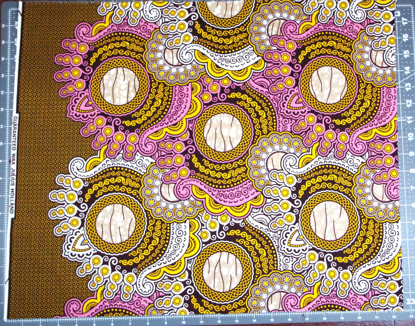 Vibrant Ankara Wax Print - Pink Sea Shells