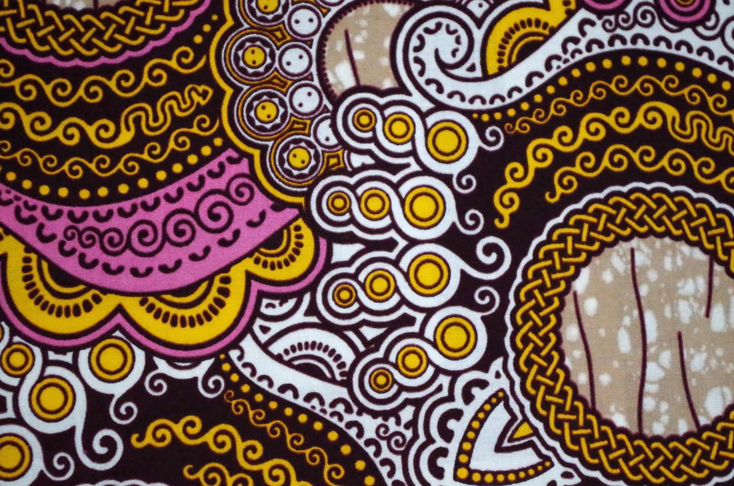 Vibrant Ankara Wax Print - Pink Sea Shells