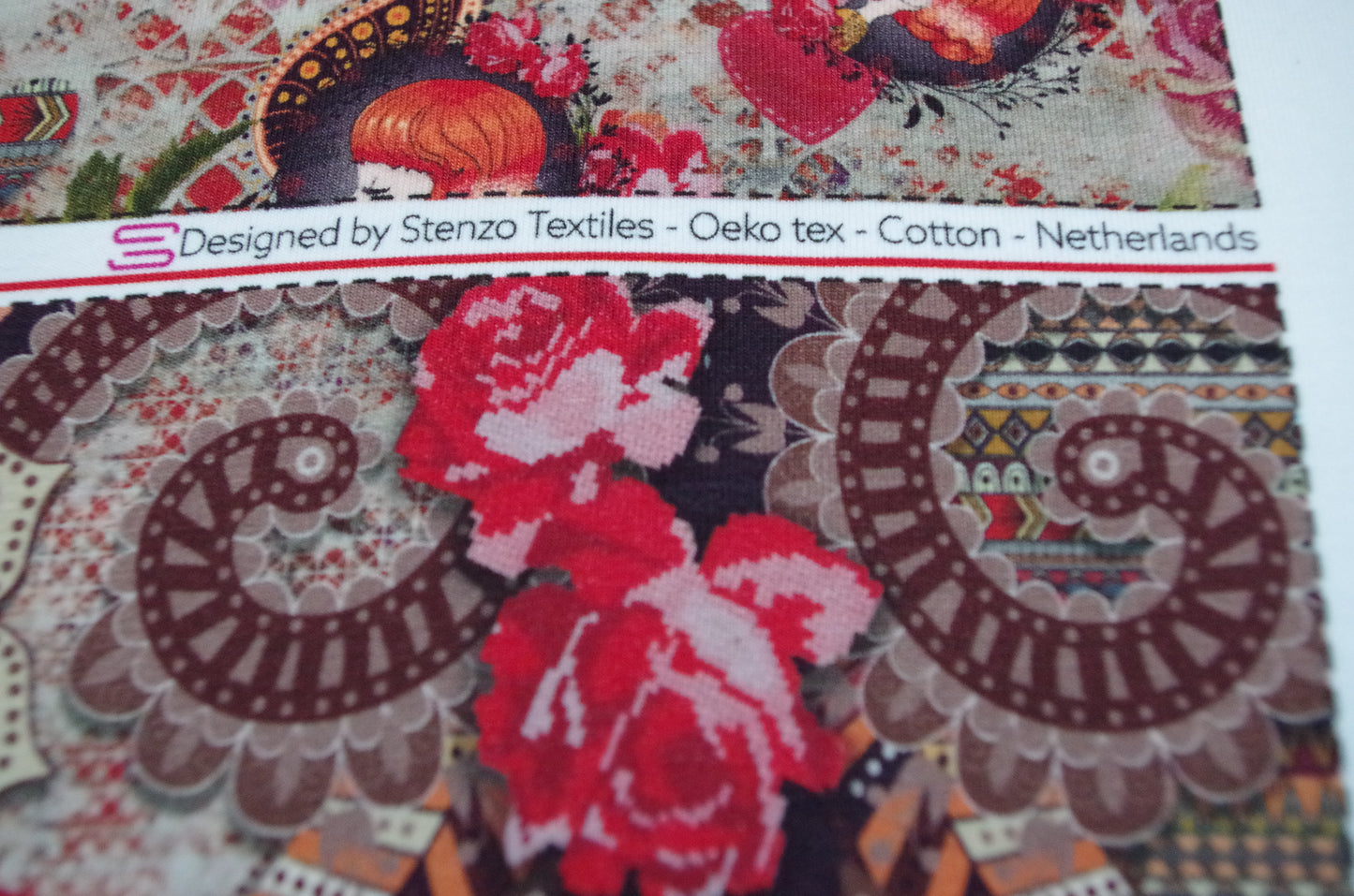 Beanie and Buff - Stenzo 100% Cotton Oeko-Tex Fabric Panel - 24" x 118"