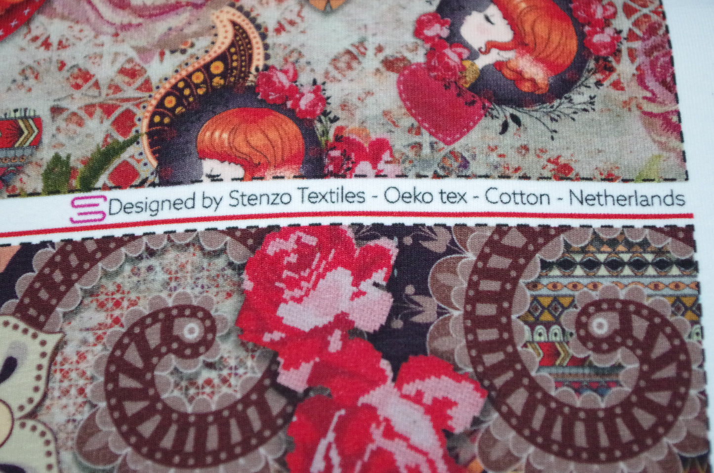 Beanie and Buff - Stenzo 100% Cotton Oeko-Tex Fabric Panel - 24" x 118"