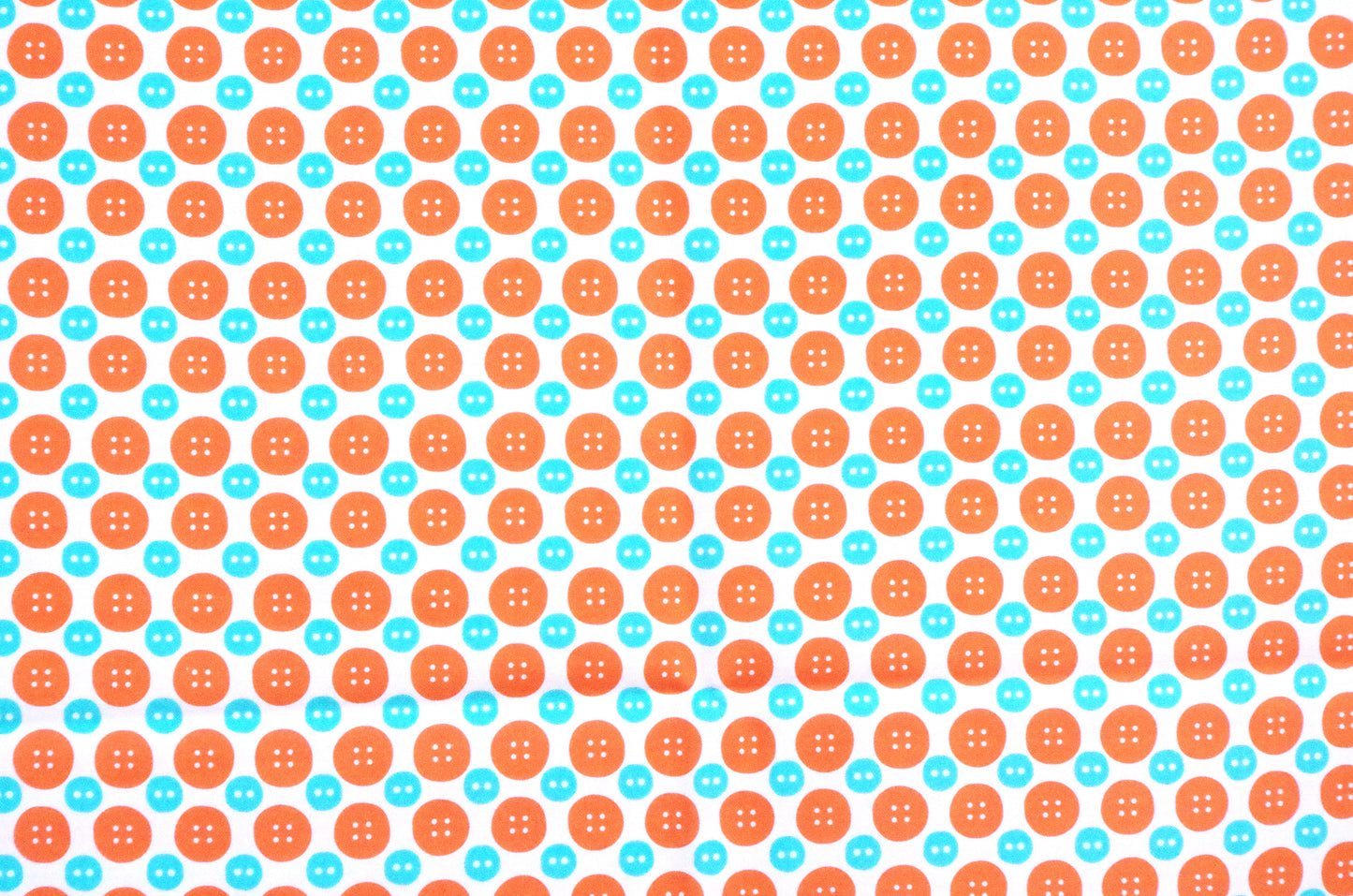 Qulting Cotton - Fat Quarter - Buttons Orange