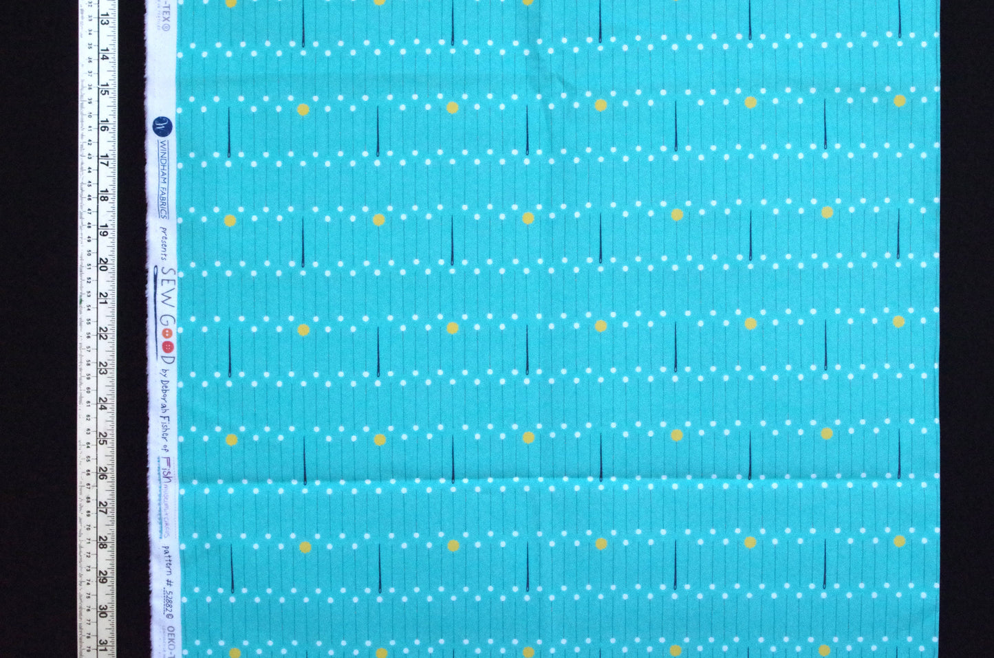 Qulting Cotton - Fat Quarter - Pins and Needles Blue