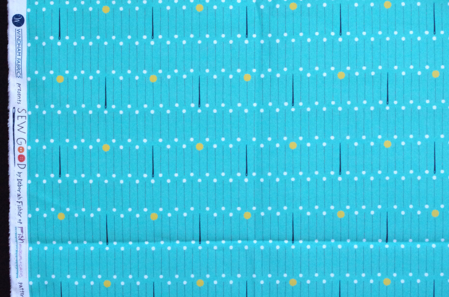 Qulting Cotton - Fat Quarter - Pins and Needles Blue