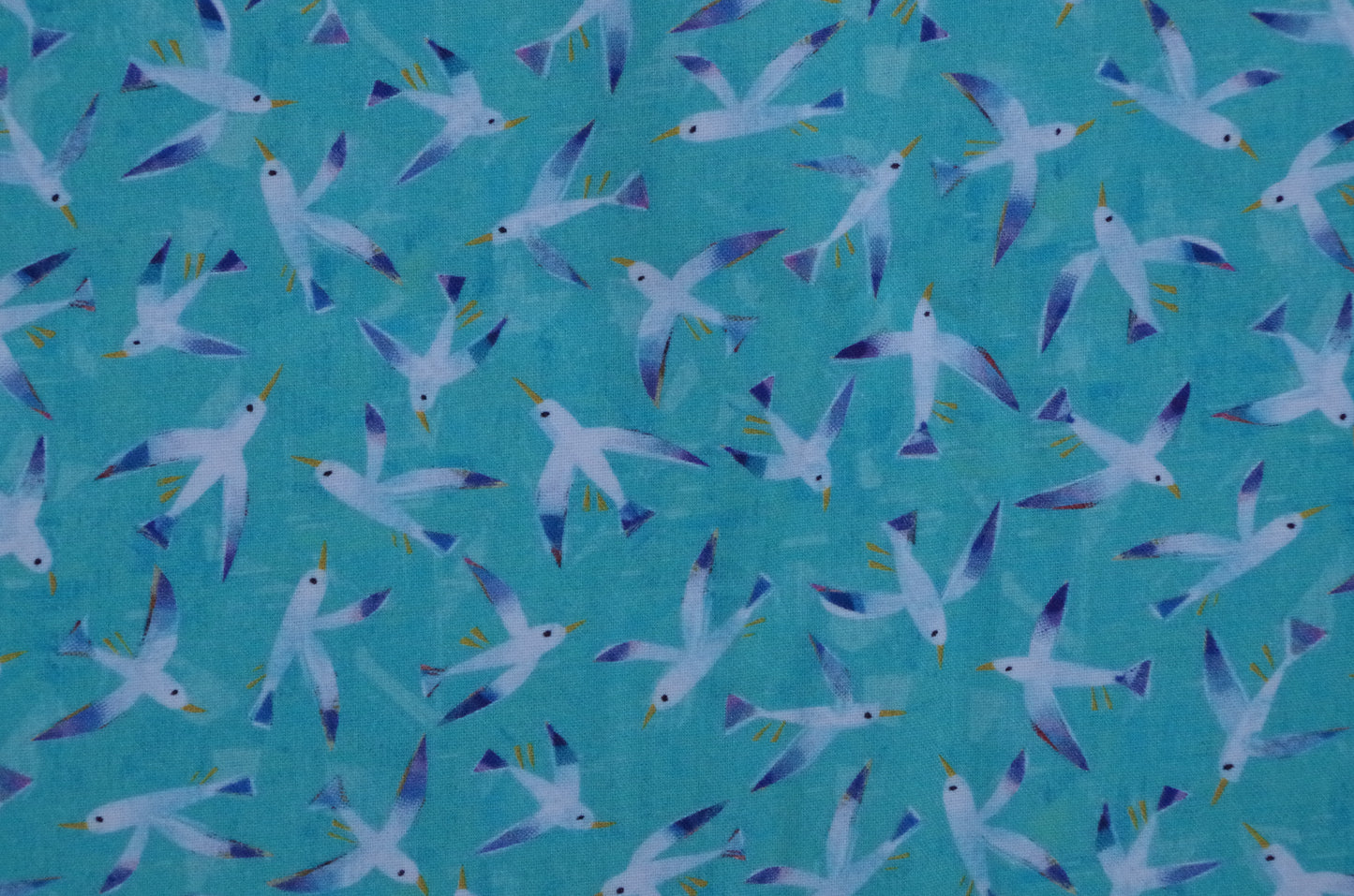 Qulting Cotton - Fat Quarter - Birds Blue