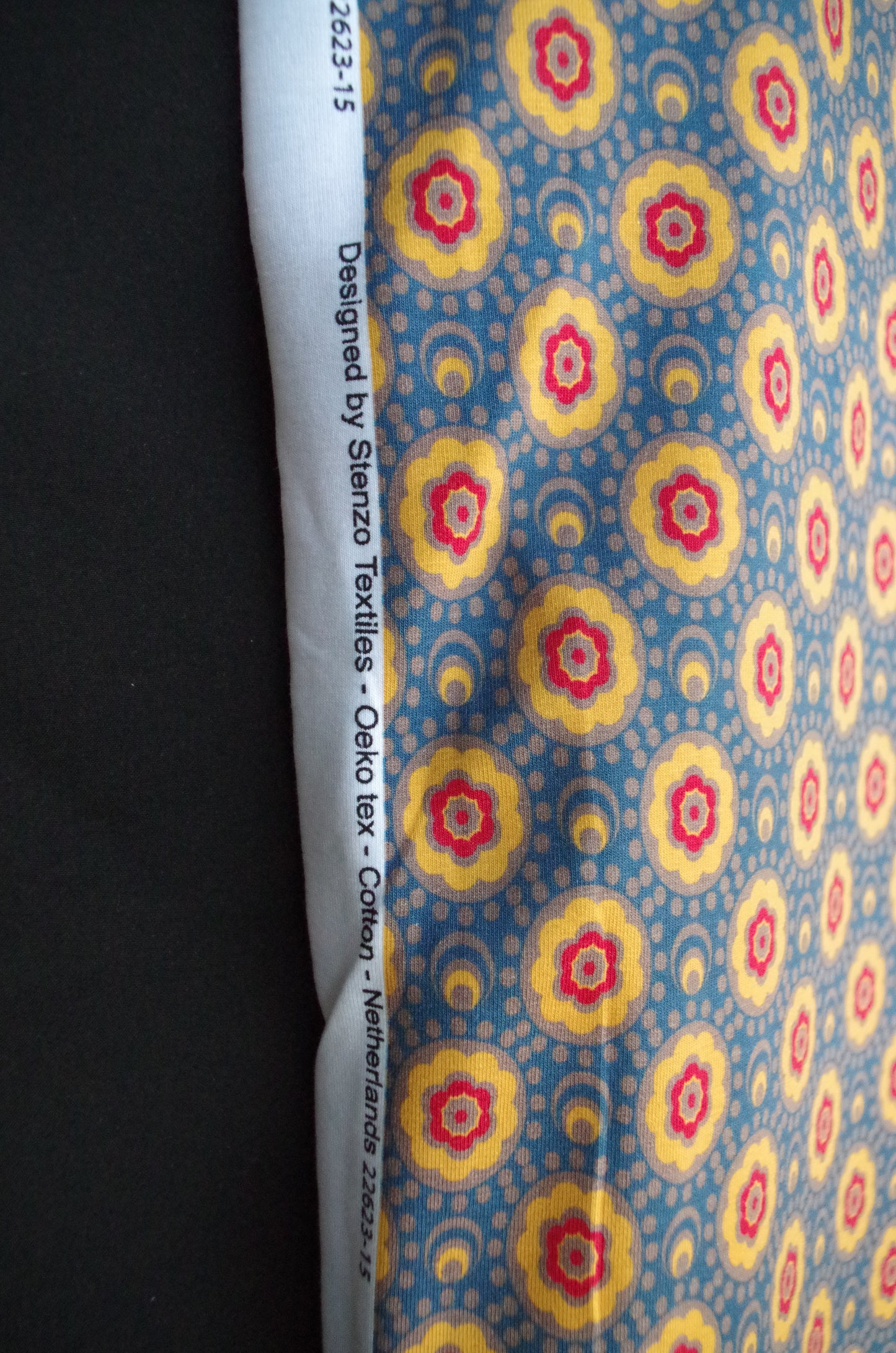 Stenzo Oeko-Tex Jersey - Flowers - 100% cotton