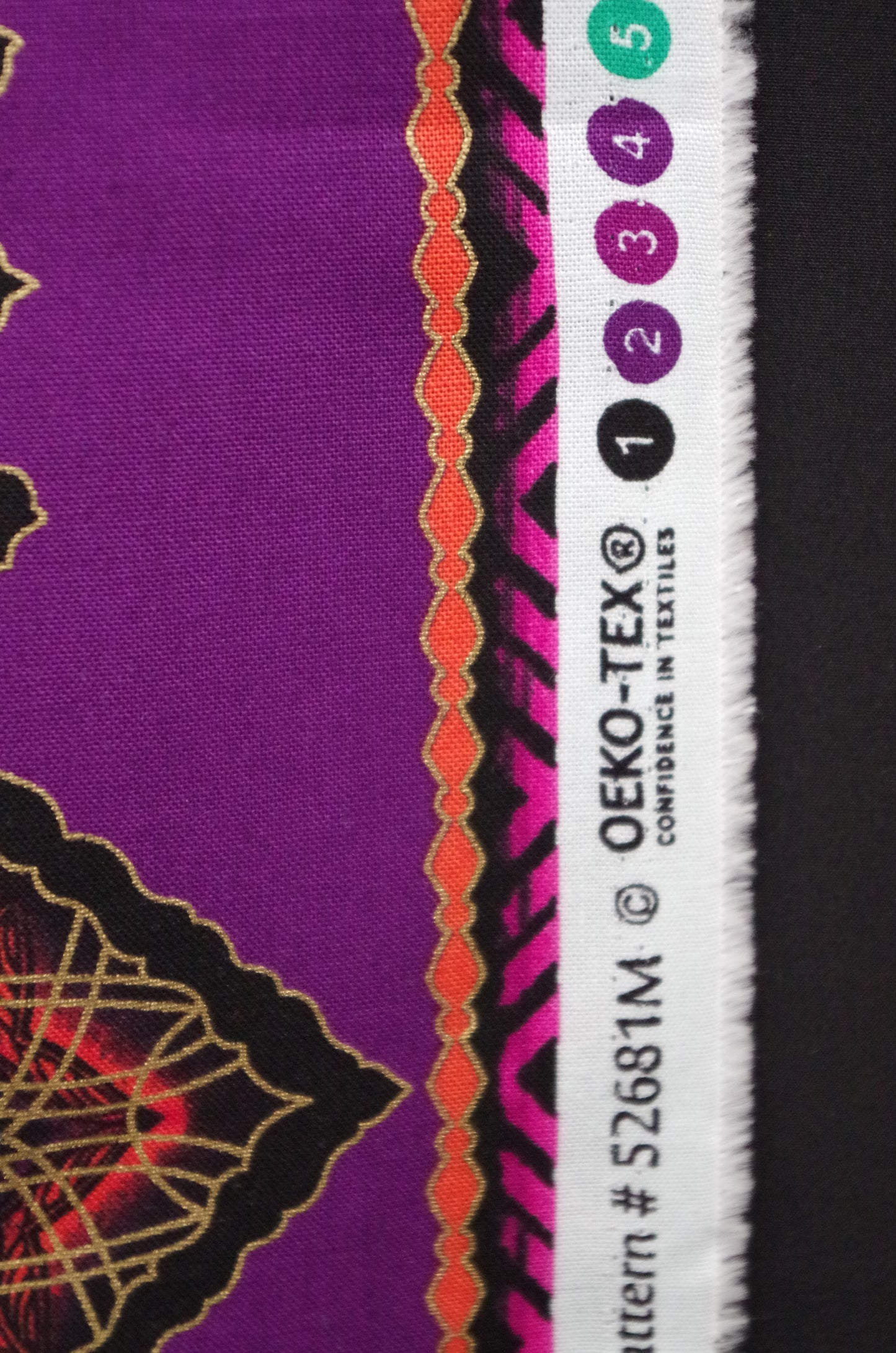 Quilting cotton - Purple Diamonds