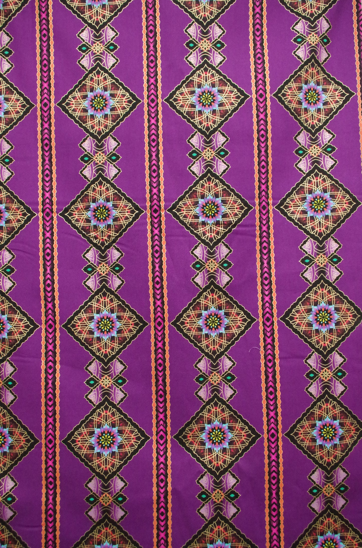 Quilting cotton - Purple Diamonds