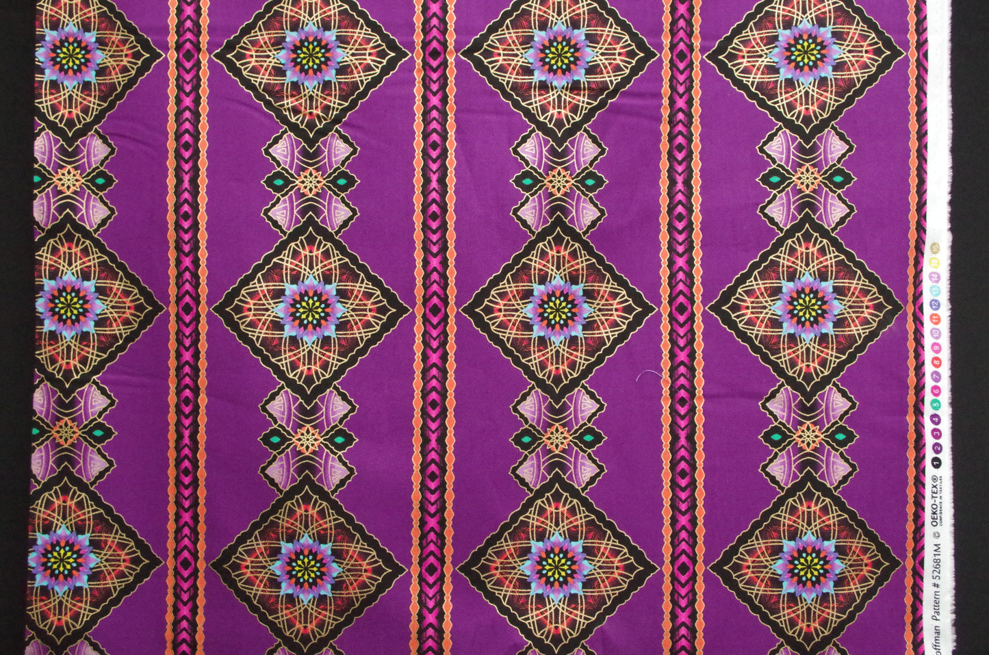 Quilting cotton - Purple Diamonds