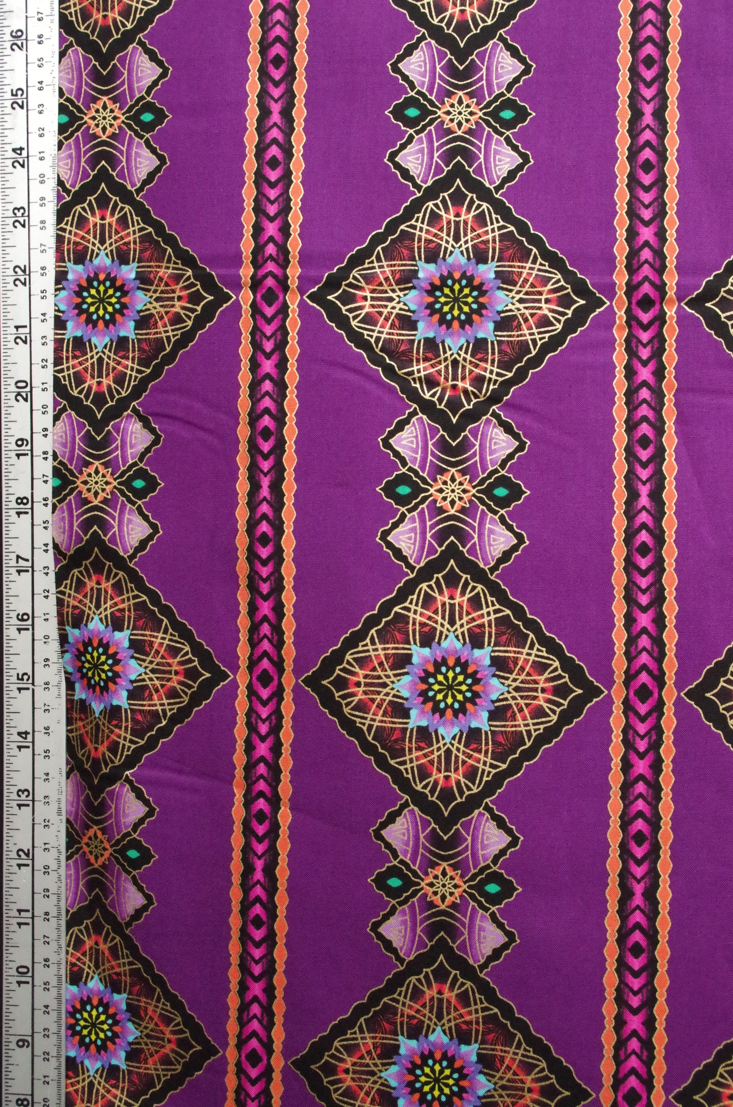 Quilting cotton - Purple Diamonds