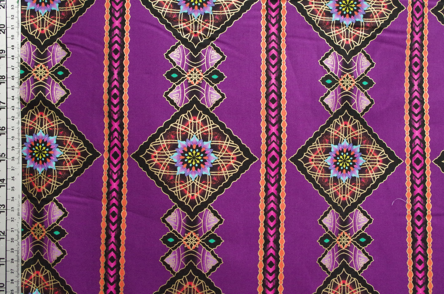 Quilting cotton - Purple Diamonds