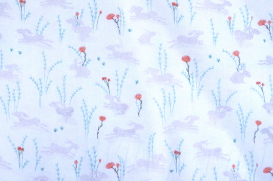 Qulting Cotton - Fat Quarter - White Bunny