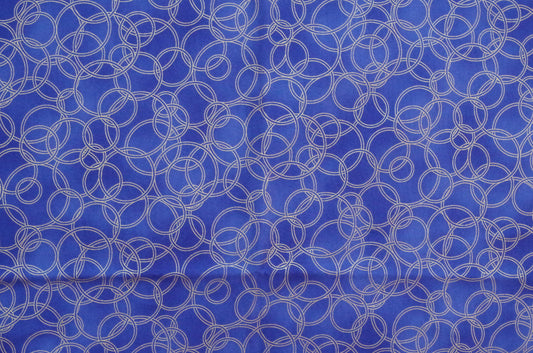 Qulting Cotton - Fat Quarter - Rings Blue