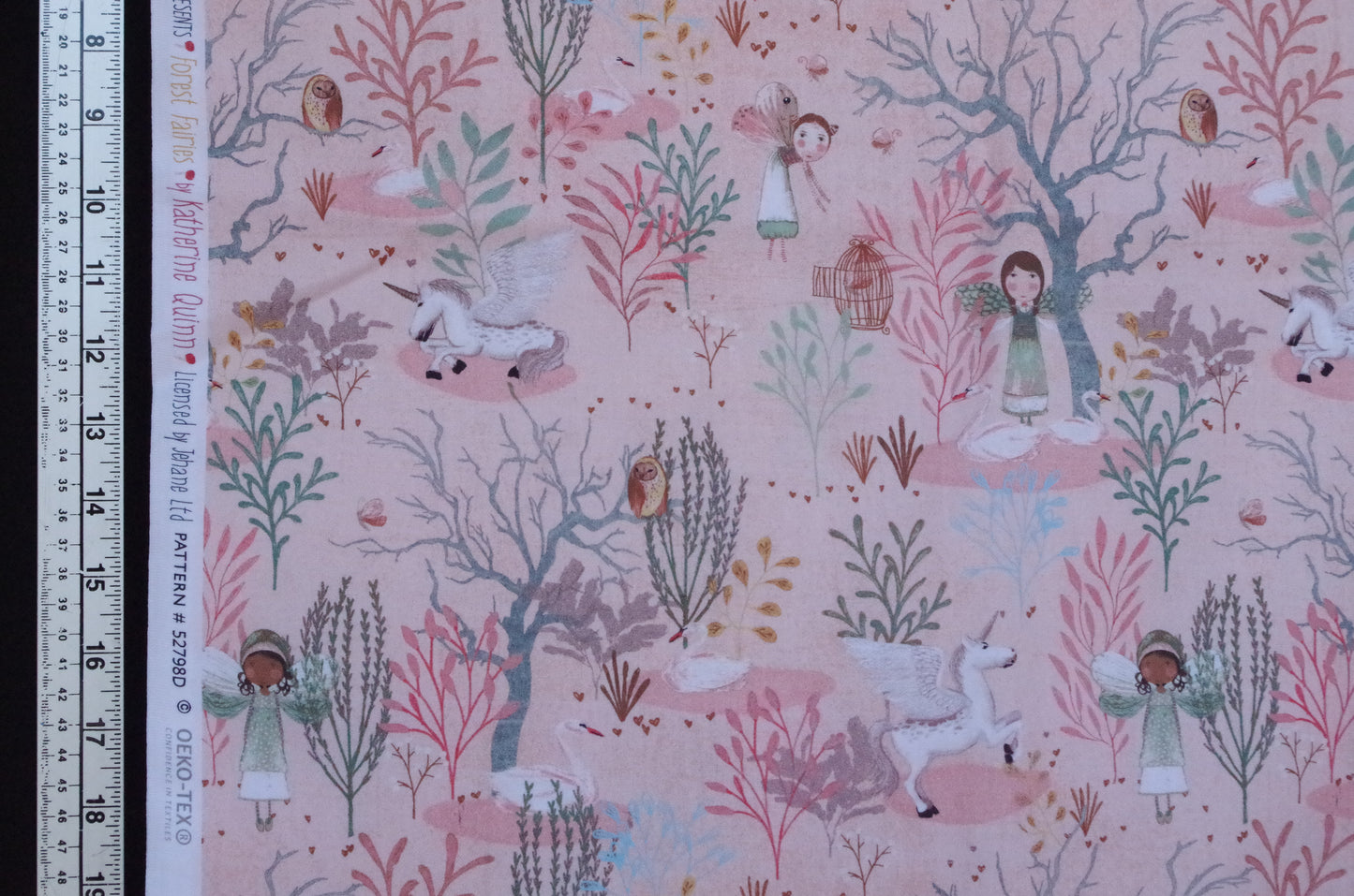 Qulting Cotton - Fat Quarter - Plants Pink